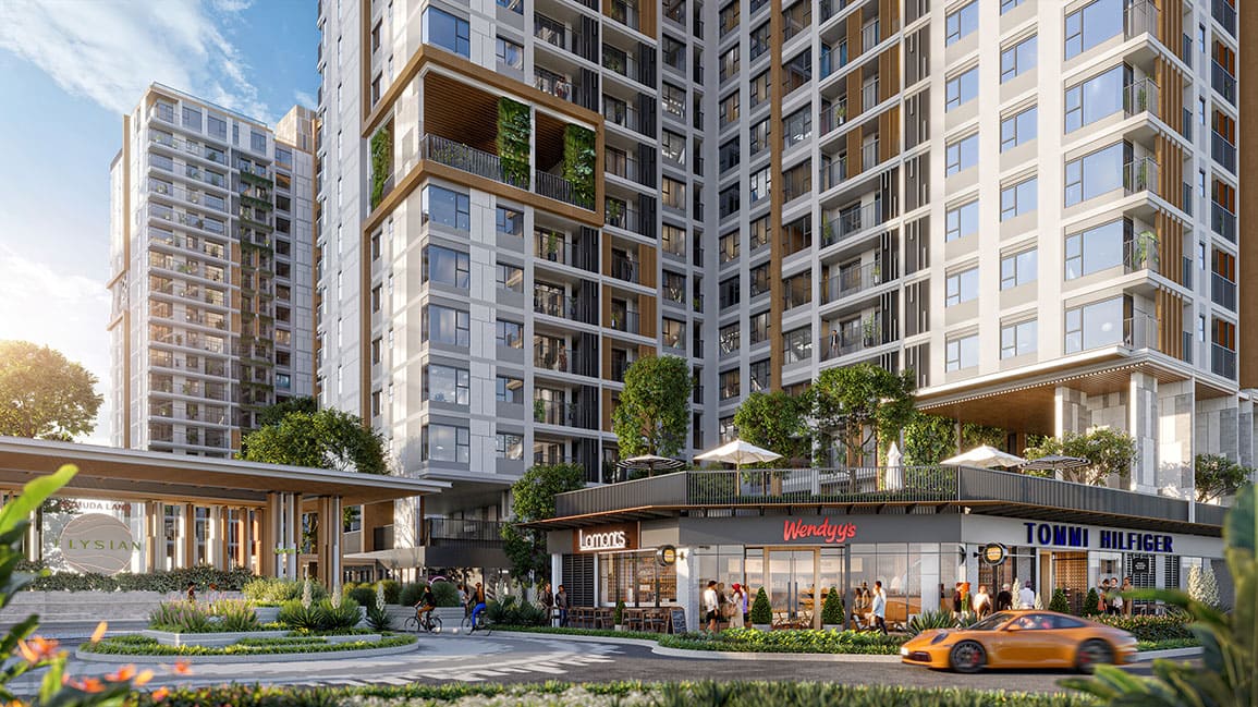 Chuỗi tiện ích tại dự án Elysian của Gamuda Land