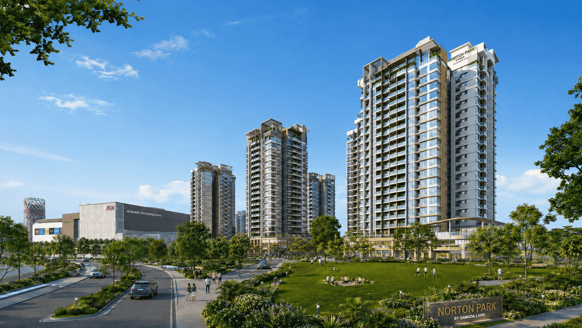 Norton Park kiến tạo không gian sống xanh lý tưởng với mật độ cây xanh bao phủ mang lại không khí trong lành. Norton Park Tiên Phong Thiết Kế Sinh Thái Biophilic & Cam Kết ESG Toàn Cầu